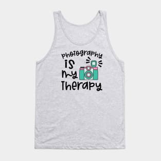 Photography Is My Therapy Camera Tank Top